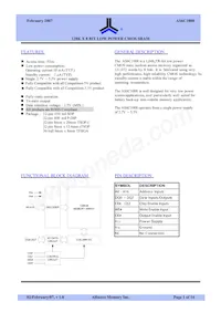 AS6C1008-55BIN數據表 封面