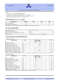 AS6C1008-55BIN數據表 頁面 4