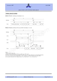 AS6C1008-55BIN Datasheet Pagina 5