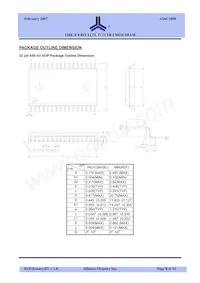 AS6C1008-55BIN Datasheet Pagina 8