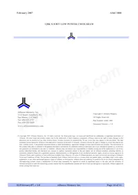 AS6C1008-55BIN Datasheet Pagina 14