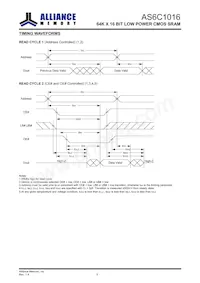 AS6C1016-55BIN Datasheet Pagina 6