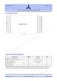 AS6C1616-55TINTR Datasheet Page 2