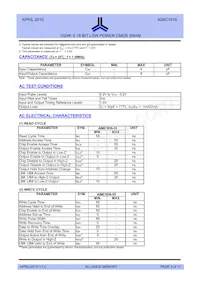 AS6C1616-55TINTR Datenblatt Seite 4