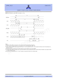 AS6C1616-55TINTR Datasheet Pagina 7