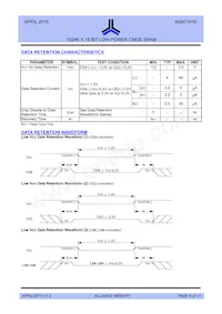 AS6C1616-55TINTR Datenblatt Seite 8