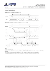 AS6C3216-55BIN Datasheet Page 6