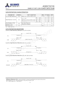 AS6C3216-55BIN Datasheet Page 9