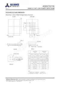 AS6C3216-55BIN Datasheet Page 10