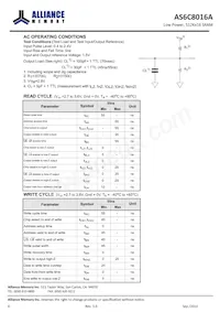 AS6C8016A-55BINTR數據表 頁面 6