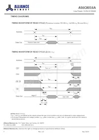 AS6C8016A-55BINTR數據表 頁面 7