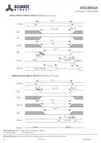 AS6C8016A-55BINTR數據表 頁面 8