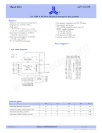 AS7C31025B-20TJCN Datenblatt Cover