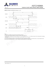 AS7C316098A-10BINTR Datasheet Pagina 8