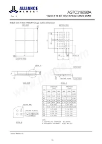 AS7C316098A-10BINTR數據表 頁面 11