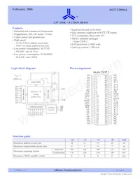 AS7C32096A-20TIN數據表 封面