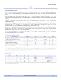 AS7C32096A-20TIN Datenblatt Seite 2