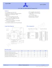 AS7C3256A-20TIN Datenblatt Cover