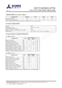 AS7C34096A-8TINTR Datenblatt Seite 5