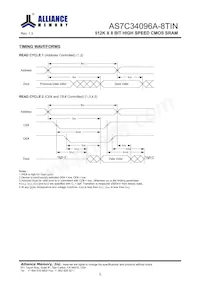 AS7C34096A-8TINTR Datenblatt Seite 6