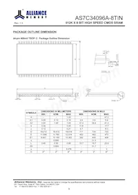 AS7C34096A-8TINTR Datenblatt Seite 9