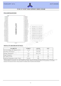 AS7C38098A-10BINTR Datasheet Pagina 3