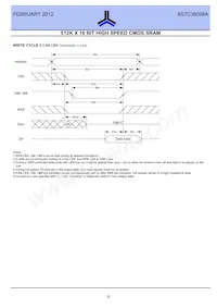 AS7C38098A-10BINTR數據表 頁面 8