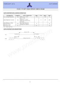 AS7C38098A-10BINTR Datasheet Pagina 9