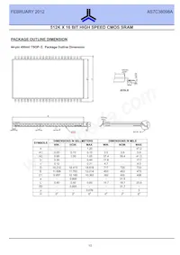 AS7C38098A-10BINTR Datenblatt Seite 10