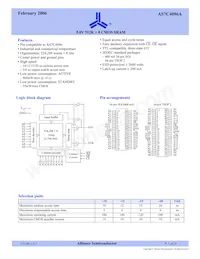 AS7C4096A-20TIN Datasheet Cover