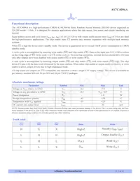 AS7C4096A-20TIN Datasheet Pagina 2