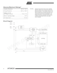 AT24C01-10TI-2.7 Datasheet Pagina 2