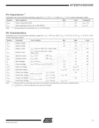 AT25040N-10SI-2.7 Datenblatt Seite 3