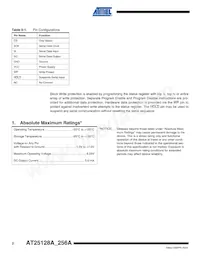 AT25128AW-10SU-2.7 Datasheet Pagina 2