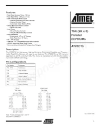 AT28C16E-15SI Datenblatt Cover