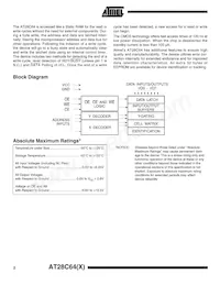 AT28C64X-25SI Datasheet Pagina 2