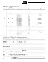 AT28C64X-25SI Datasheet Pagina 10