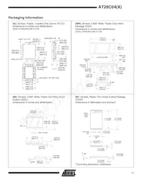 AT28C64X-25SI數據表 頁面 11