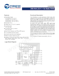 CY62256NLL-55SNXI數據表 封面