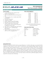 DS1220AB-150IND Datenblatt Cover