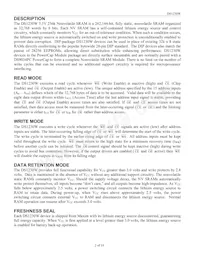 DS1230W-100IND Datasheet Pagina 2