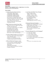 IS25WP080D-JKLE-TR Datasheet Pagina 2