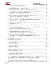 IS25WP080D-JKLE-TR Datasheet Pagina 5