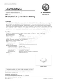 LE25S81MCTWG Datasheet Cover