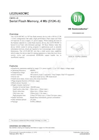 LE25U40CMC-AH-2 Datasheet Copertura