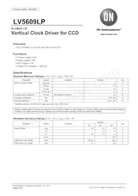 LV5609LP-E Datasheet Copertura