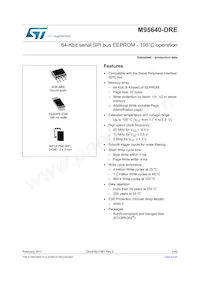 M95640-DRMN8TP/K Datasheet Copertura