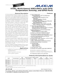 MAX1042BETX+T Datasheet Copertura