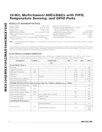 MAX1042BETX+T Datasheet Pagina 2