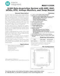 MAX11359AETL+T Datenblatt Cover